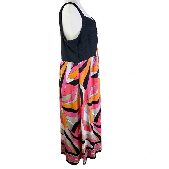 Signature by Robbie Bee V-Neck Sleeveless Sundress Plus Size 24W - Picture 7 of 12